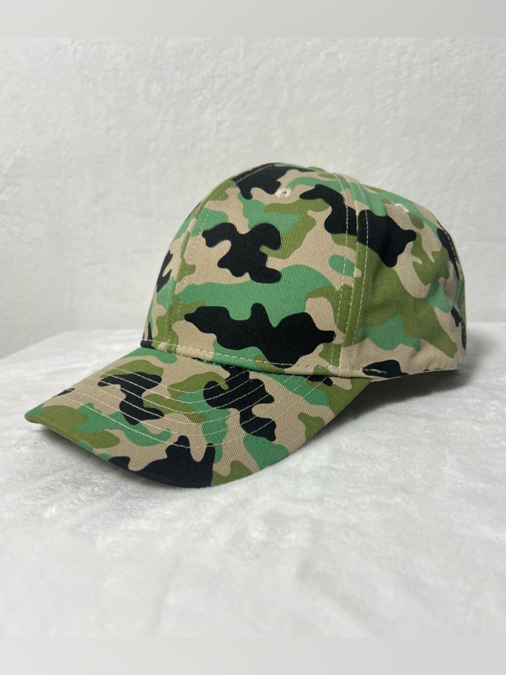 NWOT Camouflage Baseball Cap - Black Green Beige Camo